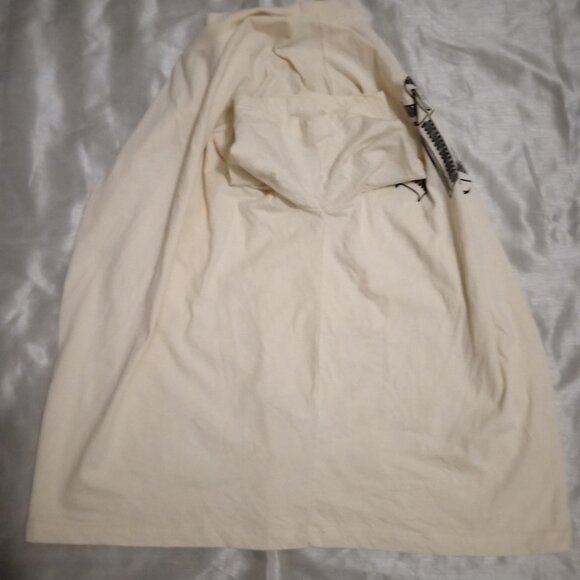 Boohoo Man men's short sleeves t-shirt cream with black marking size L - Picture 7 of 9